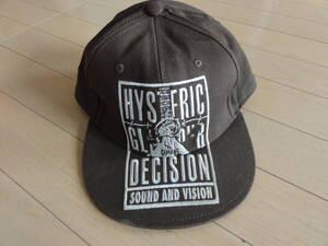 HYSTERIC GLAMOUR SOUND AND VISION キャップ こげ茶 02193QH04