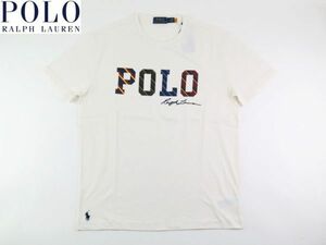 【メール便送料250円】新品 POLO Ralph Lauren ポロラルフローレン Tシャツ プリントロゴ ホワイト454/ USサイズ M