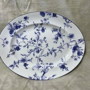 C990 WEDGWOOD ウェッジウッド オーバルプレート ブループラム BLUE PLUM 大皿 洋食器