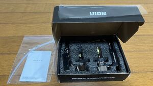 HID屋 Mシリーズ LEDヘッドライト 49600cd / 6500Kホワイト光 H8/H11/H16 新品同様品