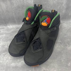 ナイキ NIKE エアジョーダン8 AIR JORDAN8 RETRO 26.5cm 305381-004 エアレイド アーバン ジャングル ジム ブラック ライトコンコルド USED