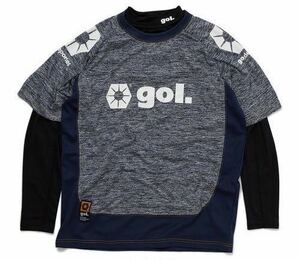 SALE! gol(ゴル) プラクティスシャツインナーセット (M) G742-497 NAVY | futsal soccer フットサル サッカー プラシャツ ネイビー セール