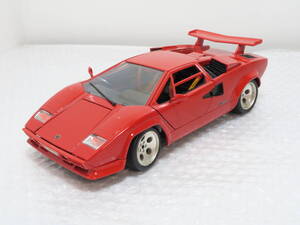 1円～ ブラーゴ 1/18 ランボルギーニ カウンタック(1988) レッド ミニカー/Bburago 1:18 Lamborghini Countach Red