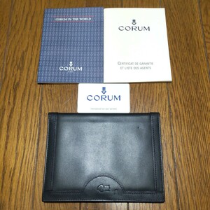 CORUM 純正 コルム 正規 ギャラ 冊子 ギャランティー 未記入 国際 保証書 ギャランティ 専用 ケース レア 希少