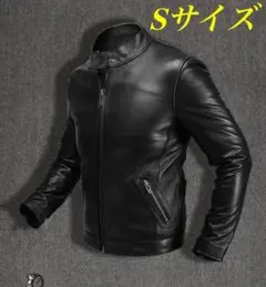 即日発送 Sサイズ 高級 山羊革 ライダース ジャケット メンズ ゴートレザー