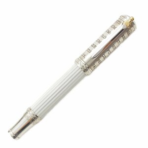 【モンブラン】Mont Blanc　世界限定4810本 パトロンシリーズ ガイウス・マエケナス レタリング 万年筆 シルバー 【中古】214100