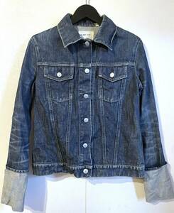 希少 HELMUTLANG archive ヘルムートラング 90s 00s 本人期 ロングアーム デニムジャケット Gジャン size40 3rdタイプ Y2K JEANS Antwerp