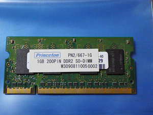 Prinstone製　PC2-5300S DDR2-667 200pin 1GB / 0002