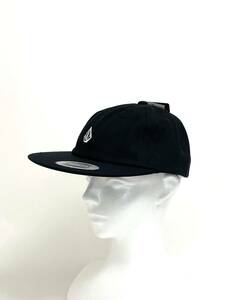 VOLCOM ボルコム D5512318BLK① 帽子 ツイルキャップ TwillCap ブラック色 ロゴ Logo YUPOONG製 FlexFit ヴォルコム 新品 即決 送料無料