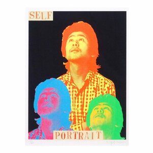 横尾忠則 「SELF PORTRAIT」 /シルクスクリーン/直筆サイン有り/セルフ・ポートレイト/小判/日本芸術院会員/文化功労者/真作保証/ENCHANTE