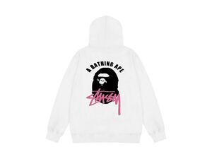 【人気デザイン】ステューシー パーカー stussy スウェットシャツ 男女兼用 アベイシングエイプ 長袖 パーカー