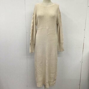 MOUSSY FREE マウジー ワンピース ロングスカート 010EAH70-6720 CABLE SLEEVE KNIT DRESS ケーブル編み ニットワンピース 10112167