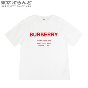 101731369 バーバリー BURBERRY ホースフェリープリントTシャツ 8017225 ホワイト コットン ロゴT L 半袖Ｔシャツ メンズ