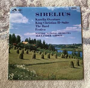 LP-Nov / 英 EMI_HMV / A.Gibson・Scottish National Orchestra / SIBELIUS_Karelia Overture, King Christian Ⅱ-Suite etc 