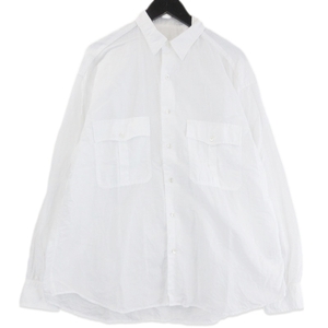 Porter Classic ポータークラシック 長袖シャツ ロールアップシャツ リネン ROLL UP SHIRT 日本製 ホワイト 白 M 71010999