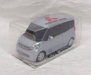 三菱 MITSUBISHI ek SPACE スペース ミニカー プルバックカー シルバー 未開封品