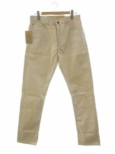 ウエアハウス WAREHOUSE LOT1096 ピケパンツ PIQUE PANTS ベッドフォードクロス テーパード セルビッチ アイボリー W34 メンズ