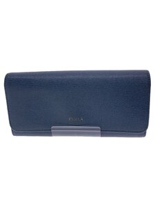 FURLA◆長財布/PVC/BLU/無地/レディース