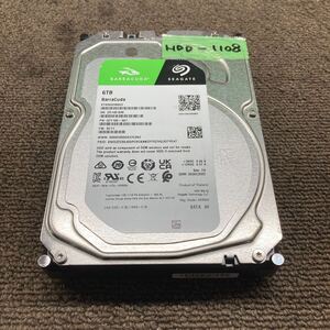 HDD-1108 激安 HDD6TB 3.5インチ SATA 6658時間 内蔵HDD Seagate ST6000DM003-2CY186 Crystaldiskinfoにて正常品 中古