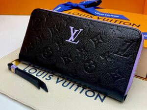 1円〜◇2019製.新型.極美品◇LOUISVUITTON◇アンプラント◇ジッピーウォレット◇ルイヴィトン◇モノグラム◇ブラック×バイオレット◇