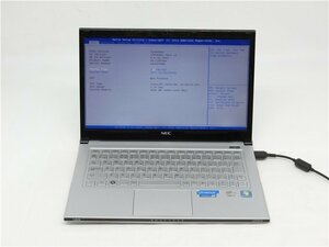 中古　NEC　LZ550/H 　3世代I5　3317U　メモリー4GB　13型 ノートパソコン　BIOSまで表示　　詳細不明　　ジャンク扱い 　