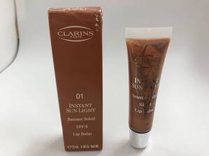 CLARINS PARIS【クラランス】インスタント サンライト リップバーム 01 ［保管品/箱潰れ有/未使用品］#175977-52