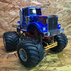 ★1円〜 TAMIYA タミヤ BULLHEAD ブルヘッド 1/10 電動RC ラジゴン オフロードカー 4×4×4 モンスタートラック 破損あり 現状品