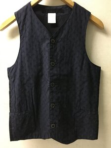 ◆EEL イール Guarana vest ロフトマン別注 ジャガード ベスト LOFTMAN1981 ネイビー サイズS 美