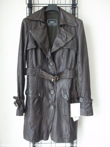 新品 GRACE CONTINENTAL “LAMB LEATHER COAT” ラムレザーコート 36 グレースコンチネンタル