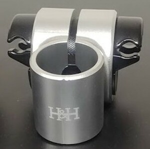 Brompton用 H&H ペンタクリップ(Saddle Clamp) 銀(シルバー)