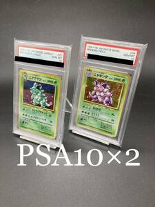 【PSA10×2】ニドキング&ニドクイン　2枚セット　旧裏面　ポケモンカード