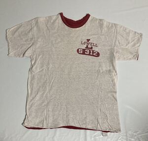 70s チャンピオン 染み込み リバーシブル Tシャツ バータグ 100% コットン Mサイズ CHAMPION カレッジ 70年代 半袖Tシャツ MIDIUM 