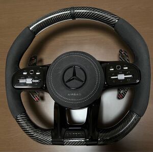 メルセデスベンツ AMG 社外 ステアリング カーボン アルカンターラ 美品 W463等 フルセット