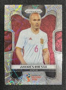 SOCCER 2018 PANINI PRIZM WORLD CUP RUSSIA LAZER PRIZM ANDRES INIESTA アンドレス・イニエスタ レーザープリズムパラレルカード