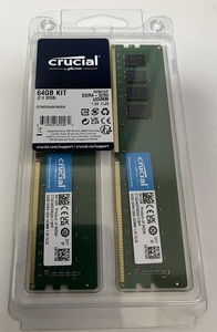  Crucial 64GB DDR4-3200 (32GBx2枚) / CT32G4DFD832A