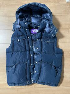 ノースフェイス　パープルレーベル インディゴ　デニム ベストTHE NORTH FACE Hooded Sierra VEST