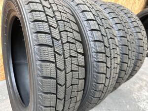 送料無料【バリ山】23年製造 155/65R14 75Q DUNLOP WINTERMAXX WM02 スタッドレス 4本セット 軽自動車