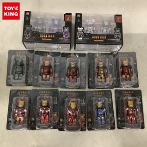 1円〜 メディコム・トイ Happyくじ BE＠RBRICK MARVEL Infinity SAGA IRON MANペアボックス賞 E、ベアブリック賞 6 他