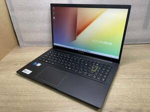 ASUS ノートパソコン VivoBook 15 インディーブラック K513EA-BC158TS 15.6型/Windows11 Home/intel Core i5/メモリ：8GB/SSD：512GB 美品