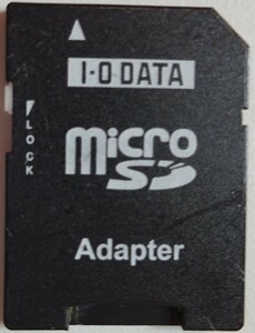 【中古】I・O DATA　マイクロSDカード　変換アダプタ　2023100011