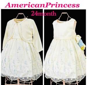 新品タグ付き アメリカ購入 American Princess ドレス ワンピース＆ボレロ セットアップ お祝い 女の子 ベビー ガール サイズ24month