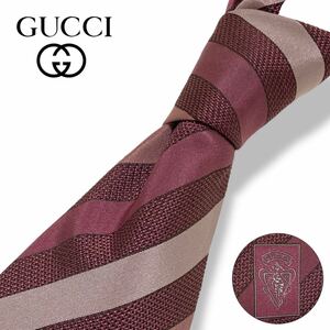 【ハイブランド】 グッチ GUCCI ネクタイ レギュラータイ GG シルク100％ イタリア製 通勤 ビジネス フォーマル セレモニー スーツ /H717