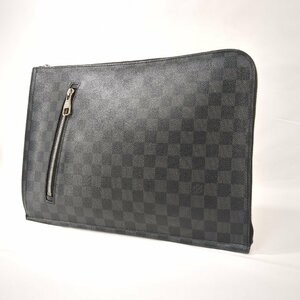 LOUIS VUITTON ルイ・ヴィトン ポッシュ・ドキュマン ダミエ グラフィット クラッチバッグ セカンドバッグ N48247