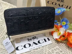 COACH 長財布 コーチ 財布 シグネチャー アコーディオン ジップ アラウンド  デボスド アウトレットレザー プレゼント ギフト 贈り物 メンズ 財布 新品 未使用 ブランド A211 L88113 KF5G8