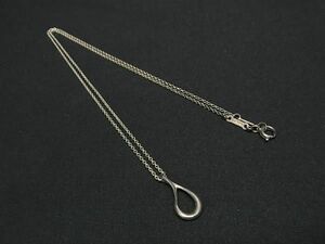 1円 TIFFANY＆Co ティファニー エルサペレッティ オープンティアドロップ SV925 ネックレス ペンダント アクセサリー シルバー系 FD6183