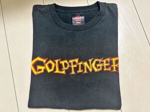 USA SKAPUNK バンド　Goldfinger ゴールドフィンガー　tシャツ　SHOOT Mサイズ　ブラック　黒