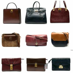 ☆良品ー美品☆ VALENTINO GARAVANI・GOLD PFEIL・LANVIN・・NINA RICCI ・KUHN・takeo nishida・ a.testoni バッグ まとめて９点