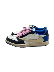 NIKE◆FRAGMENT DESIGN X TRAVIS SCOTT X AIR JORDAN 1 LOW OG/26cm/WH