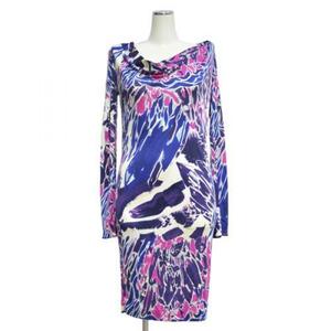 EMILIO PUCCI エミリオプッチ 総柄 シルク ワンピース R2A-147588