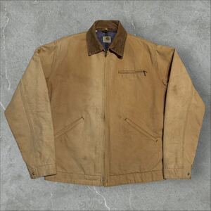 ★70s Carhartt デトロイトジャケット 40 プリントタグ ヴィンテージ USA製 ダック ワーク カバーオール カーハート 80s 90s vintage